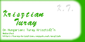 krisztian turay business card